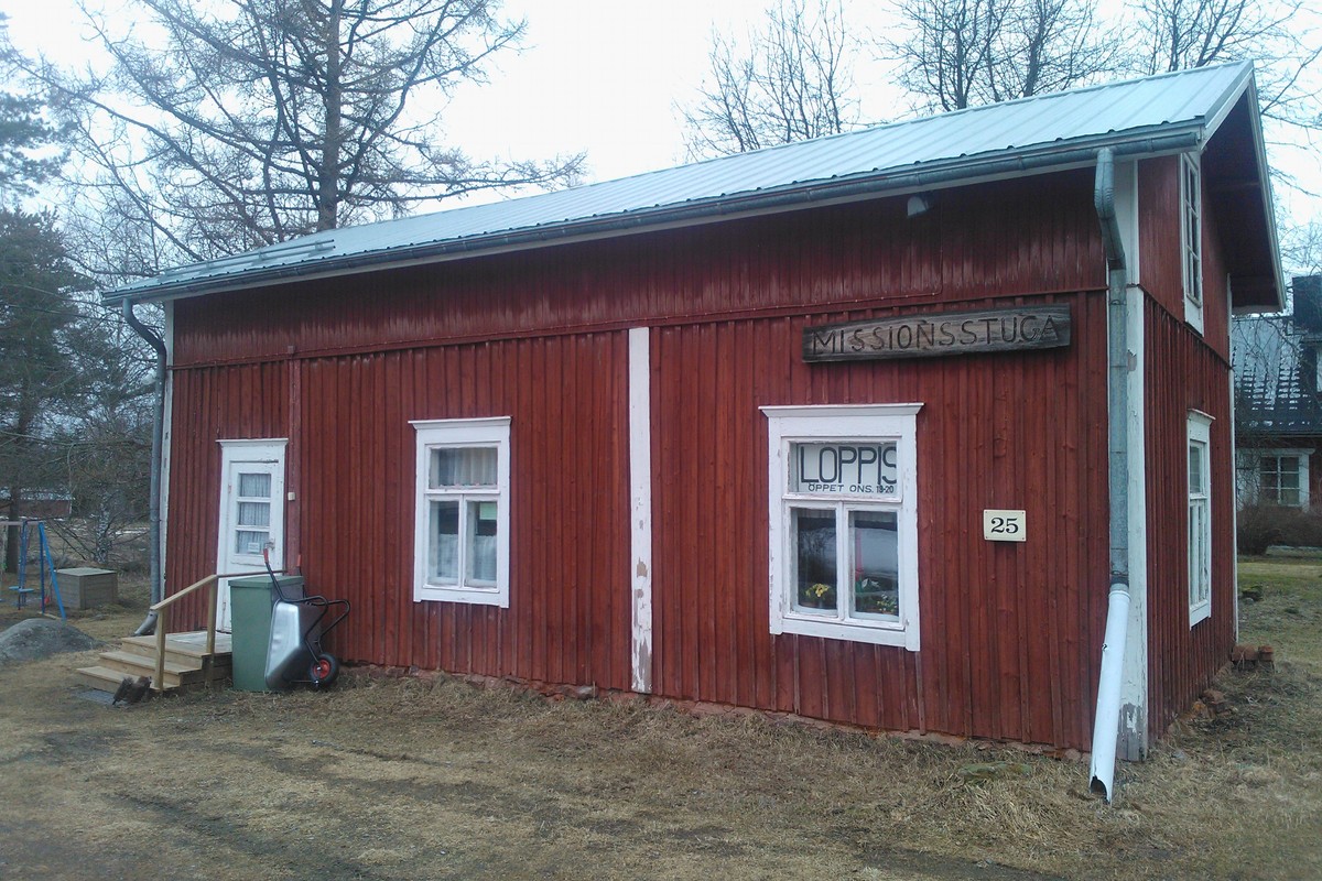 Bosund missionsstuga utifrån sett